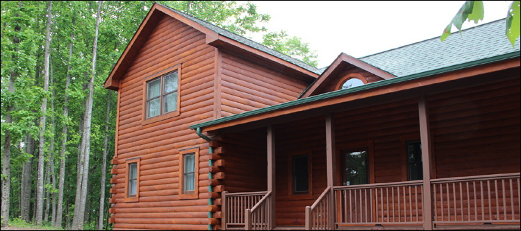 Log Home Staining in Green Mountain,  North Carolina